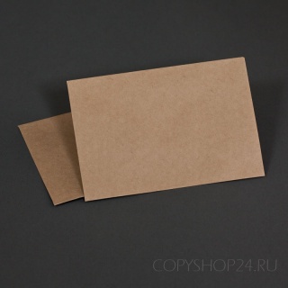 Коричневый крафт, 90 гр/м2, Треугольный клапан, Декстрин,